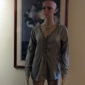 Eddie Bauer Ladies Boho Top Sz L